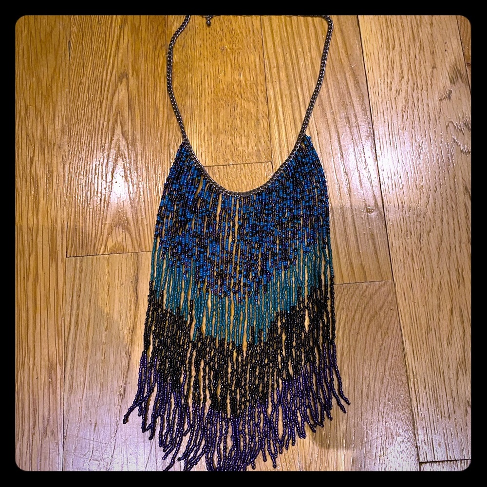 Beaded statement necklace